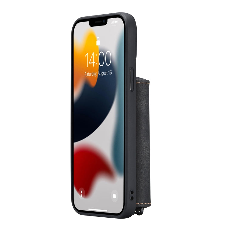 For iPhone 13 Pro JEEHOOD Magnetic Zipper Horizontal Flip Leather Case with Holder & Card Slot & Wallet (Black) - HoMEdemic™ 
