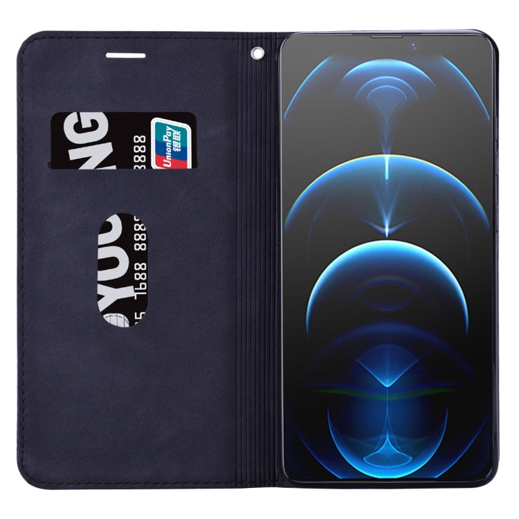 Frosted Business Magnetic Horizontal Flip PU Leather Case with Holder & Card Slot & Lanyard, For iPhone 13, For iPhone 13 Pro, For iPhone 13 Pro Max, For Xiaomi Redmi 10