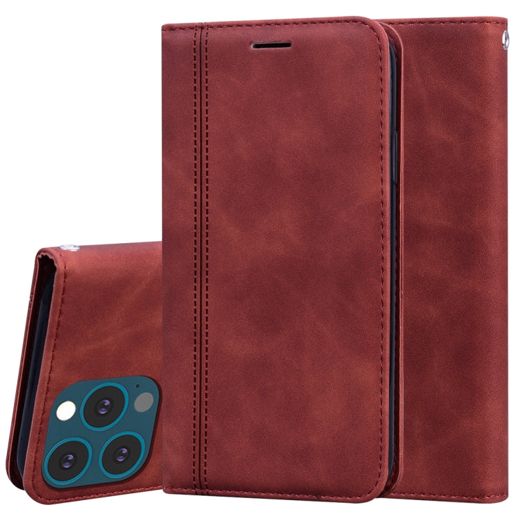 Frosted Business Magnetic Horizontal Flip PU Leather Case with Holder & Card Slot & Lanyard, For iPhone 13, For iPhone 13 Pro, For iPhone 13 Pro Max, For Xiaomi Redmi 10