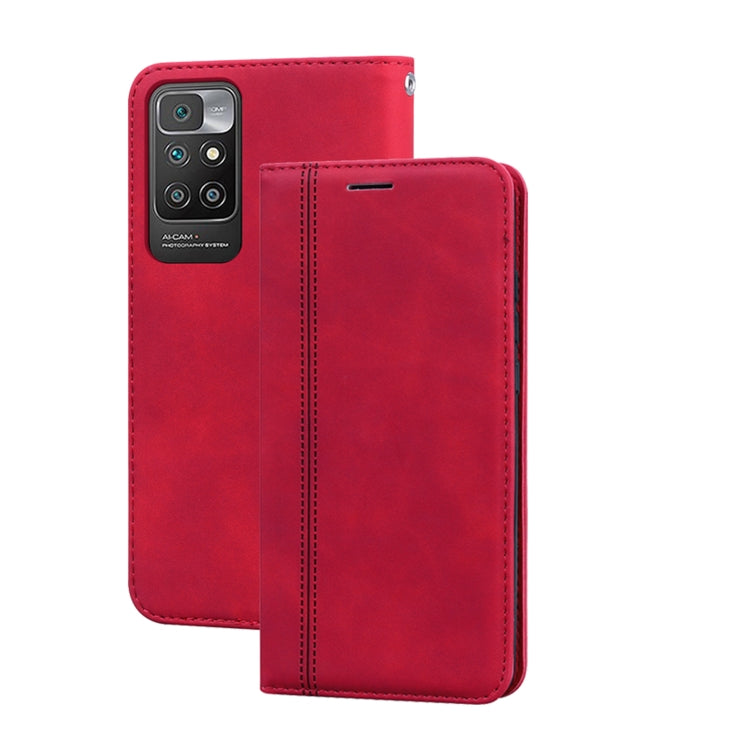 Frosted Business Magnetic Horizontal Flip PU Leather Case with Holder & Card Slot & Lanyard, For iPhone 13, For iPhone 13 Pro, For iPhone 13 Pro Max, For Xiaomi Redmi 10