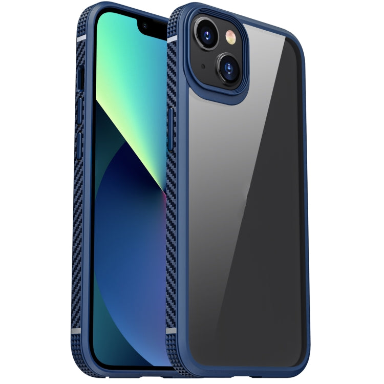 For iPhone 13 mini iPAKY MG Series Transparent TPU + PC Airbag Shockproof Case (Blue) - HoMEdemic™ 