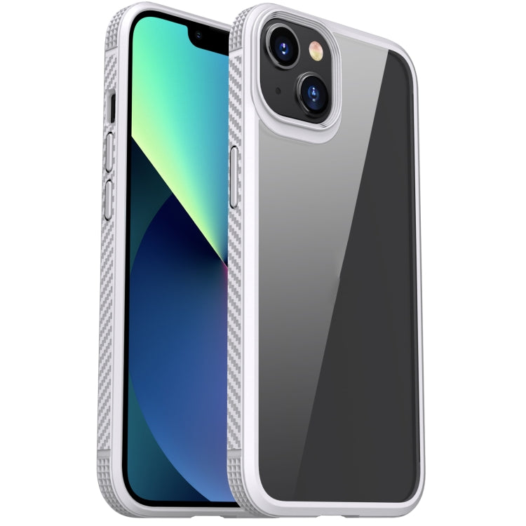For iPhone 13 mini iPAKY MG Series Transparent TPU + PC Airbag Shockproof Case (White) - HoMEdemic™ 