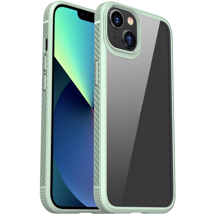 For iPhone 13 mini iPAKY MG Series Transparent TPU + PC Airbag Shockproof Case (Green) - HoMEdemic™ 
