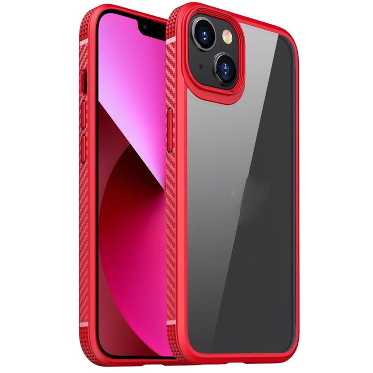 For iPhone 13 iPAKY MG Series Transparent TPU + PC Airbag Shockproof Case(Red) - HoMEdemic™ 