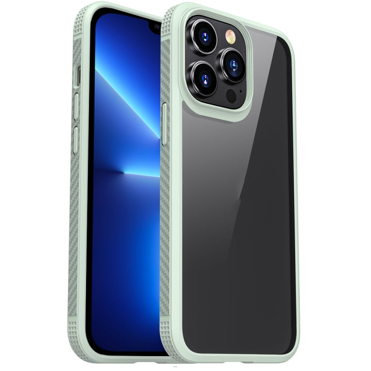 For iPhone 13 Pro iPAKY MG Series Transparent TPU + PC Airbag Shockproof Case (Green) - HoMEdemic™ 