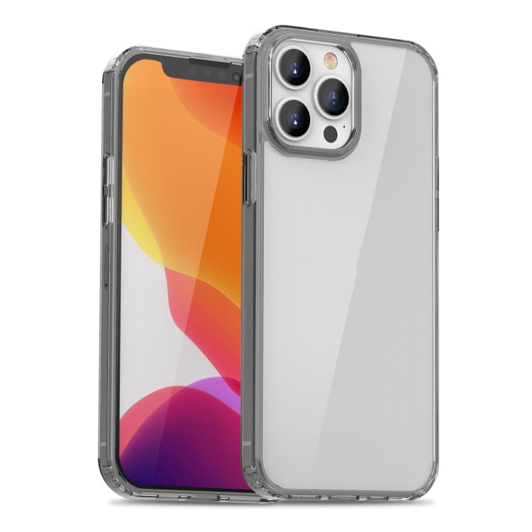 For iPhone 13 Pro iPAKY Transparent Shockproof TPU + PC Protective Case (Transparent Black) - HoMEdemic™ 