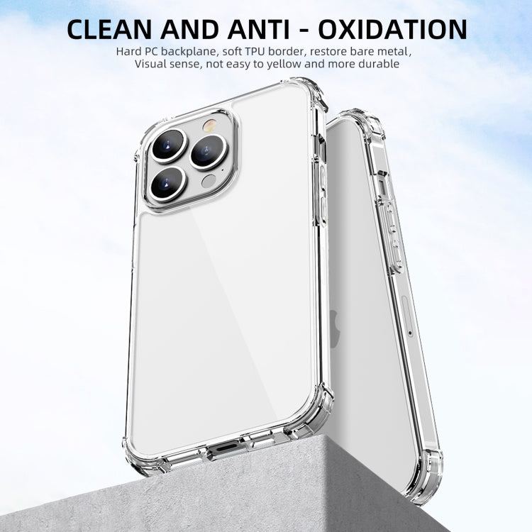 For iPhone 13 Pro iPAKY Crystal Clear Series Transparent Shockproof TPU + PC Protective Case - HoMEdemic™ 