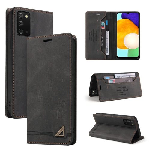 For Samsung Galaxy A03s 166mm Skin Feel Anti-theft Brush Horizontal Flip Leather Case with Holder & Card Slots & Wallet(Brown) - HoMEdemic™ 