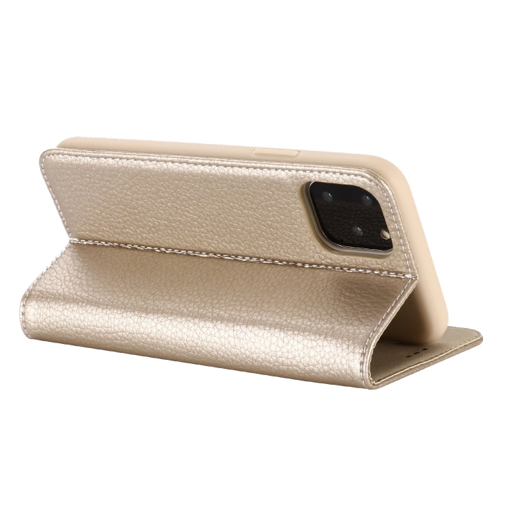 For iPhone 11 Pro GEBEI PU+TPU Horizontal Flip Protective Case with Holder & Card Slots(Gold) - HoMEdemic™ 