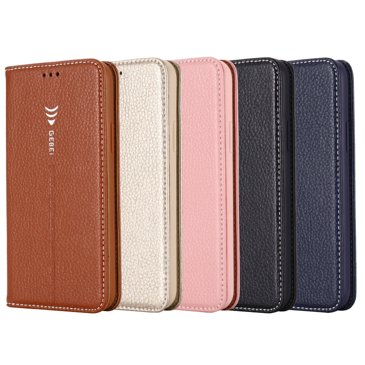 For iPhone 11 GEBEI PU+TPU Horizontal Flip Protective Case with Holder & Card Slots(Rose Gold) - HoMEdemic™ 