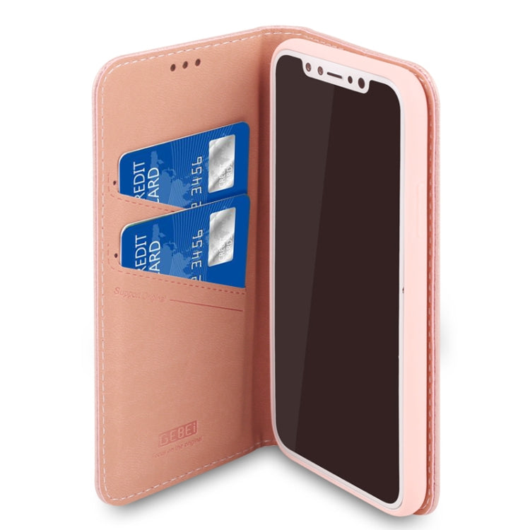For iPhone XS / X GEBEI PU+TPU Horizontal Flip Protective Case with Holder & Card Slots(Blue) - HoMEdemic™ 
