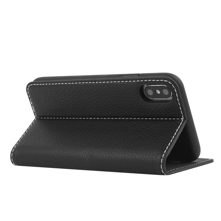 For iPhone XS / X GEBEI PU+TPU Horizontal Flip Protective Case with Holder & Card Slots(Brown) - HoMEdemic™ 