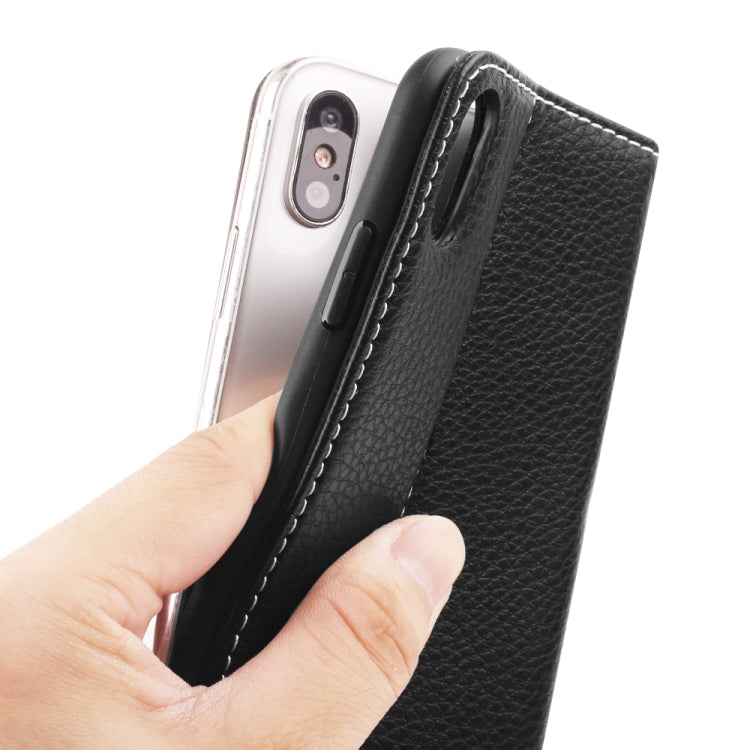 For iPhone XS / X GEBEI PU+TPU Horizontal Flip Protective Case with Holder & Card Slots(Brown) - HoMEdemic™ 