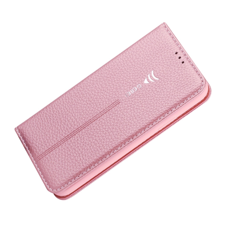 For iPhone XR GEBEI PU+TPU Horizontal Flip Protective Case with Holder & Card Slots(Rose Gold) - HoMEdemic™ 