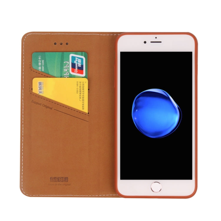 For iPhone 8 Plus & 7 Plus GEBEI PU+TPU Horizontal Flip Protective Case with Holder & Card Slots(Black) - HoMEdemic™ 