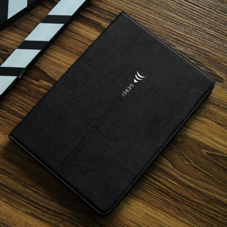 For iPad Pro 9.7 inch GEBEI PU+TPU Horizontal Flip Protective Case with Holder & Card Slots(Black) - HoMEdemic™ 