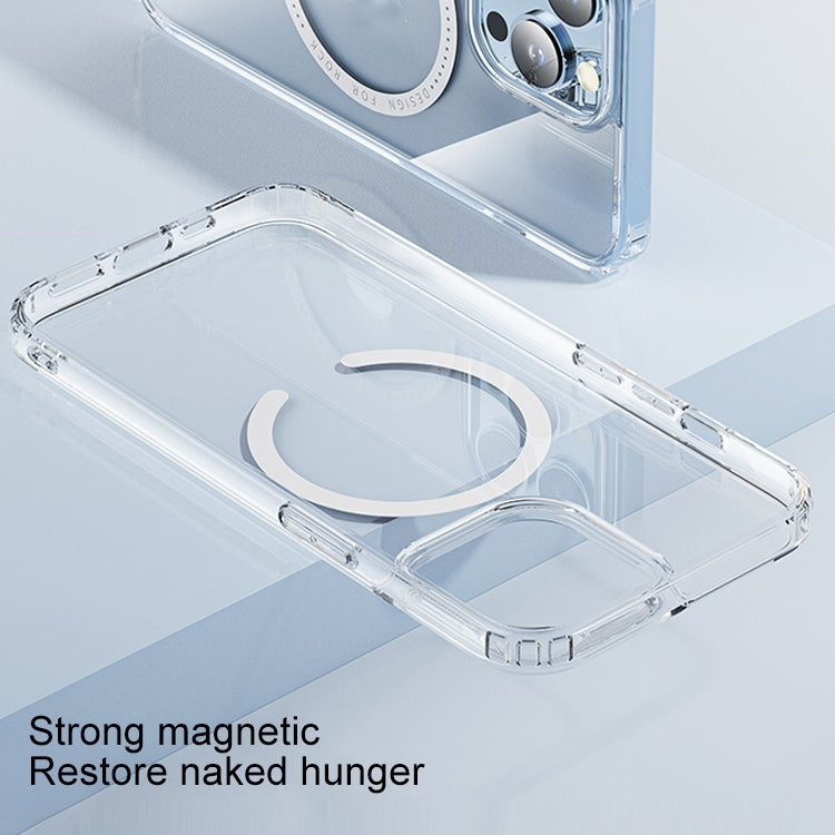 For iPhone 13 ROCK Transparent Magnetic Shockproof Protective Case - HoMEdemic™ 