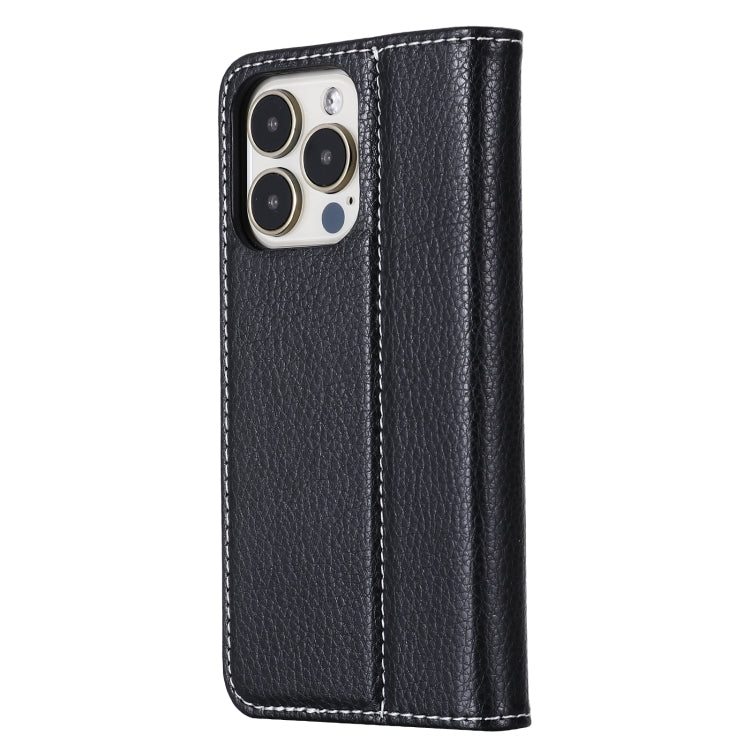 For iPhone 13 Pro GEBEI PU+TPU Horizontal Flip Protective Case with Holder & Card Slots (Black) - HoMEdemic™ 