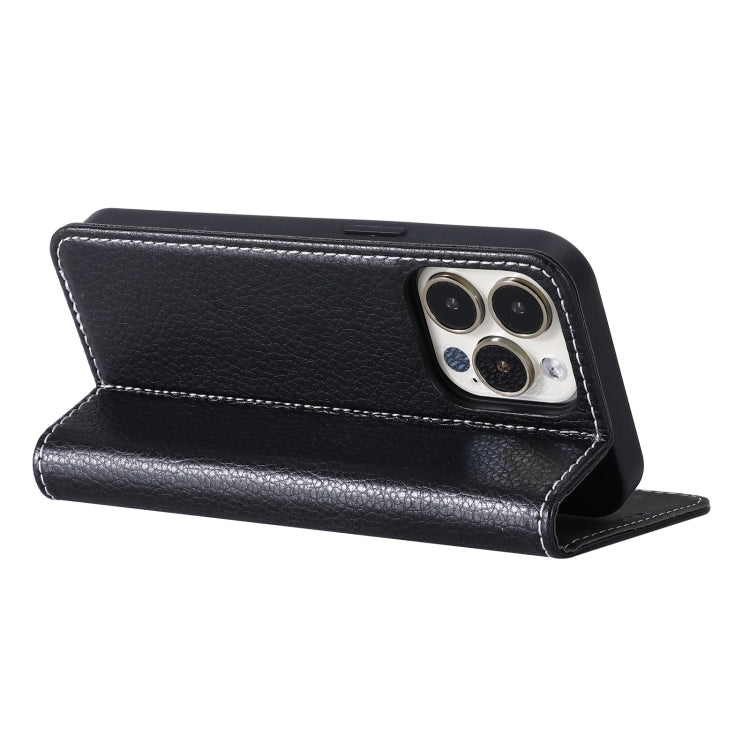 For iPhone 13 Pro GEBEI PU+TPU Horizontal Flip Protective Case with Holder & Card Slots (Black) - HoMEdemic™ 