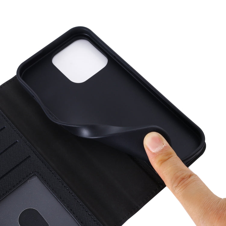 For iPhone 13 Pro GEBEI Top-grain Leather Horizontal Flip Protective Case with Holder & Card Slots & Wallet & Photo Frame (Black) - HoMEdemic™ 