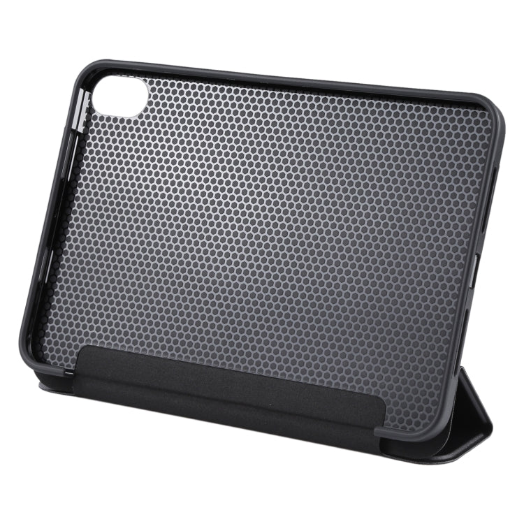 For iPad mini 2024 / mini 6 GEBEI Shockproof Horizontal Flip Tablet Case with Three-folding Holder(Black) - HoMEdemic™ 