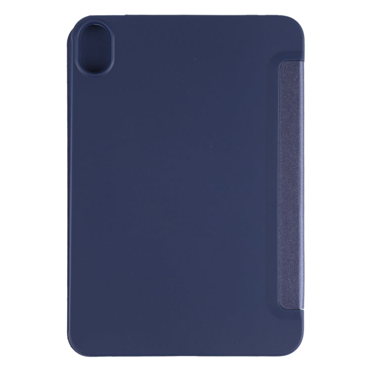 For iPad mini 2024 / mini 6 GEBEI Shockproof Horizontal Flip Tablet Case with Three-folding Holder(Royal Blue) - HoMEdemic™ 