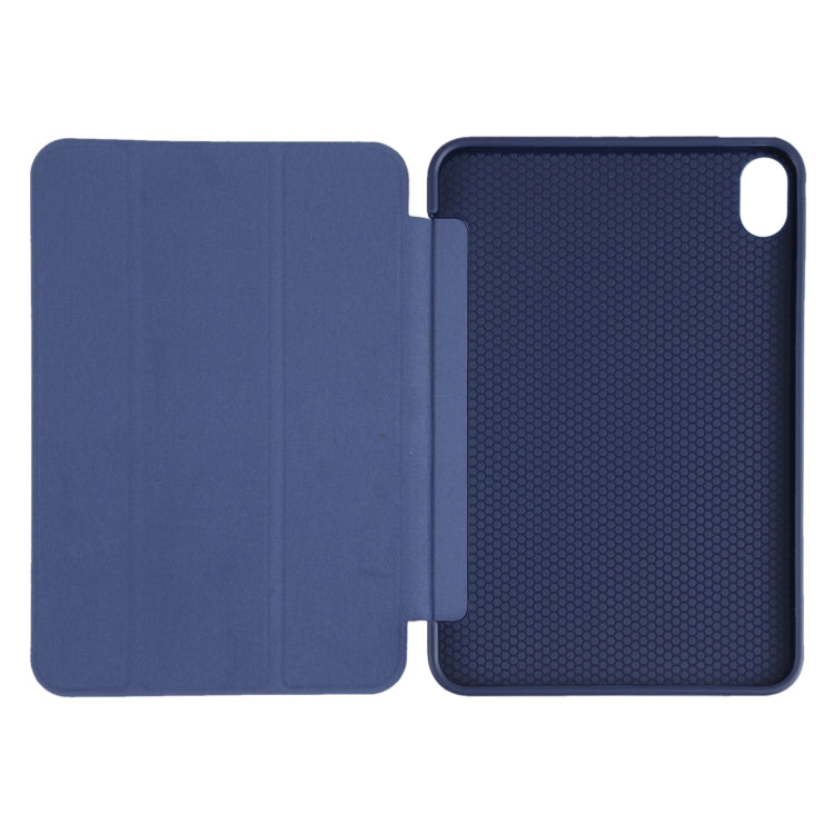 For iPad mini 2024 / mini 6 GEBEI Shockproof Horizontal Flip Tablet Case with Three-folding Holder(Royal Blue) - HoMEdemic™ 