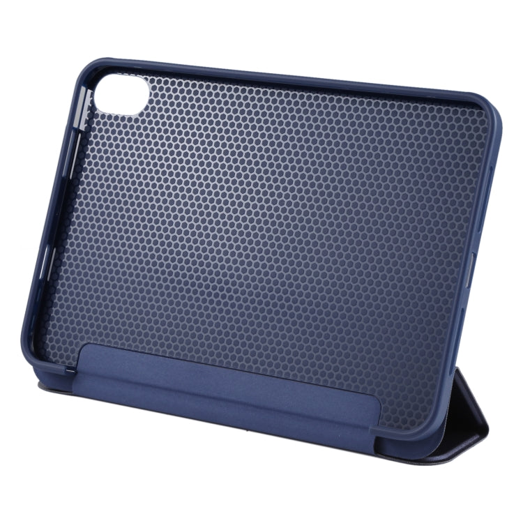 For iPad mini 2024 / mini 6 GEBEI Shockproof Horizontal Flip Tablet Case with Three-folding Holder(Royal Blue) - HoMEdemic™ 