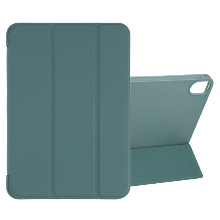 For iPad mini 2024 / mini 6 GEBEI Shockproof Horizontal Flip Tablet Case with Three-folding Holder(Pine Needle Green) - HoMEdemic™ 