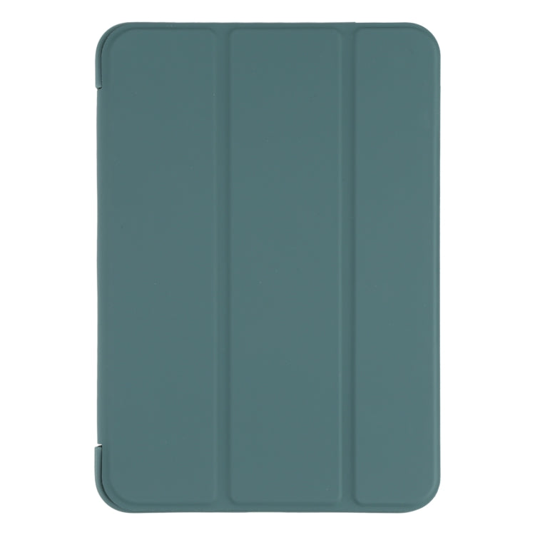 For iPad mini 2024 / mini 6 GEBEI Shockproof Horizontal Flip Tablet Case with Three-folding Holder(Pine Needle Green) - HoMEdemic™ 
