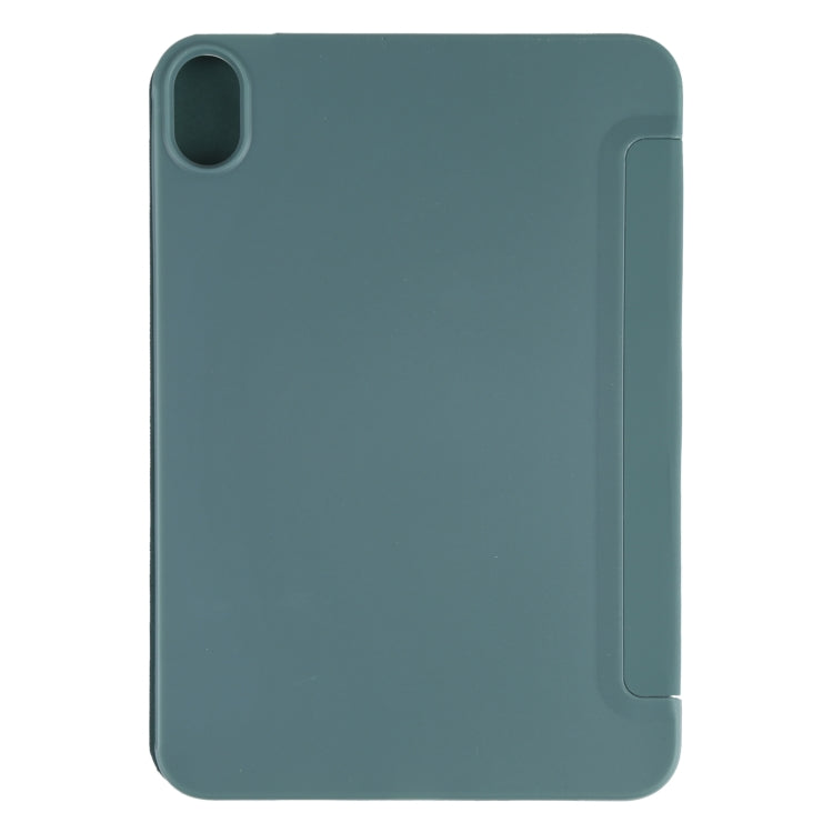 For iPad mini 2024 / mini 6 GEBEI Shockproof Horizontal Flip Tablet Case with Three-folding Holder(Pine Needle Green) - HoMEdemic™ 