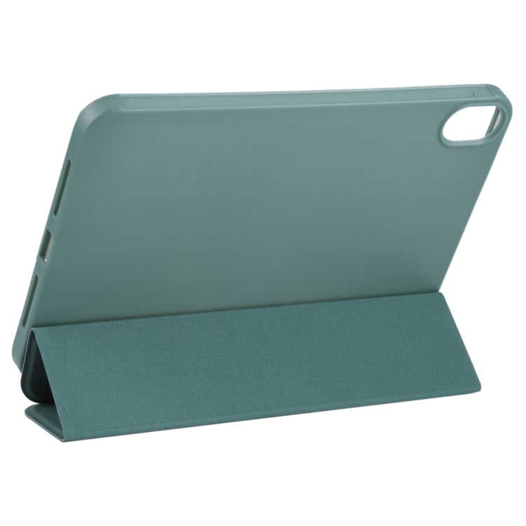 For iPad mini 2024 / mini 6 GEBEI Shockproof Horizontal Flip Tablet Case with Three-folding Holder(Pine Needle Green) - HoMEdemic™ 
