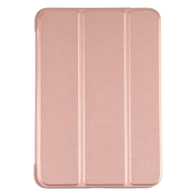 For iPad mini 2024 / mini 6 GEBEI Shockproof Horizontal Flip Tablet Case with Three-folding Holder(Rose Gold) - HoMEdemic™ 