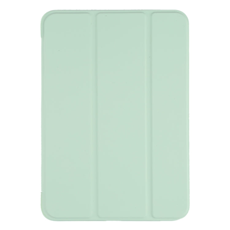 For iPad mini 2024 / mini 6 GEBEI Shockproof Horizontal Flip Tablet Case with Three-folding Holder(Mint Green) - HoMEdemic™ 