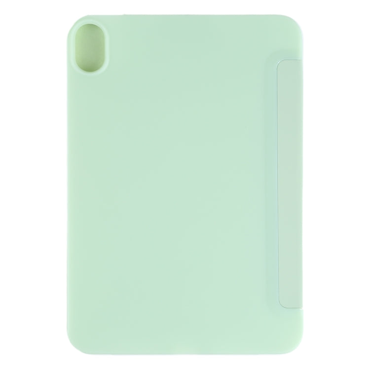 For iPad mini 2024 / mini 6 GEBEI Shockproof Horizontal Flip Tablet Case with Three-folding Holder(Mint Green) - HoMEdemic™ 