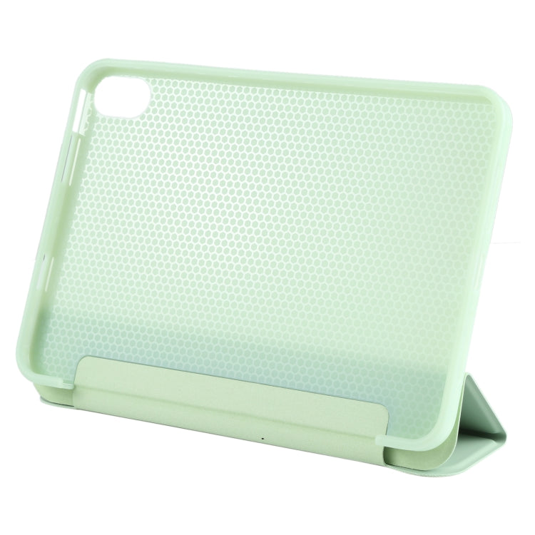 For iPad mini 2024 / mini 6 GEBEI Shockproof Horizontal Flip Tablet Case with Three-folding Holder(Mint Green) - HoMEdemic™ 