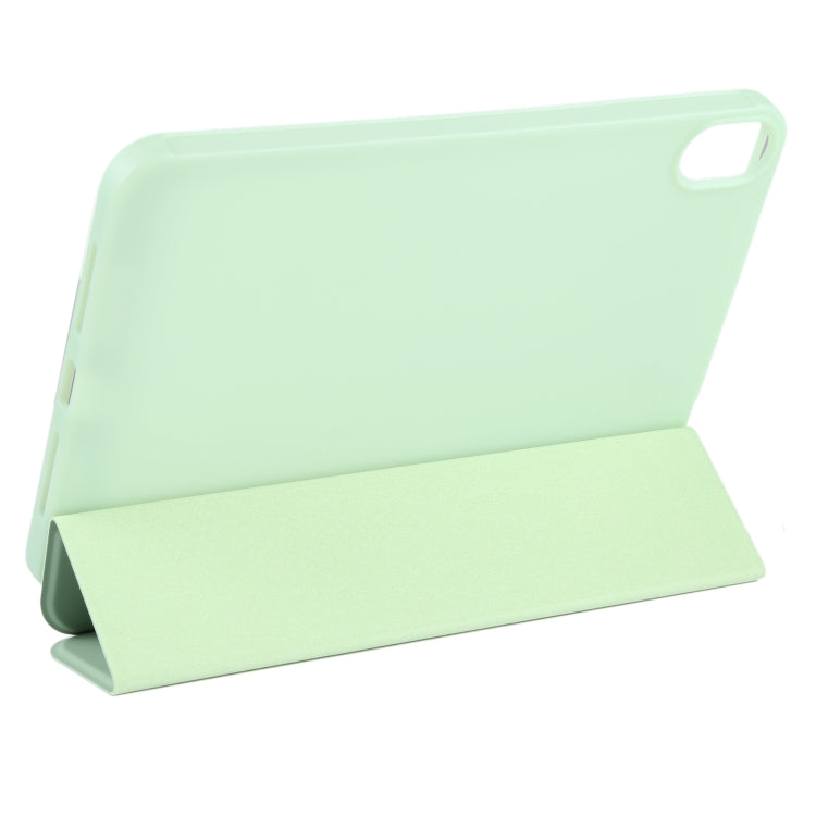For iPad mini 2024 / mini 6 GEBEI Shockproof Horizontal Flip Tablet Case with Three-folding Holder(Mint Green) - HoMEdemic™ 
