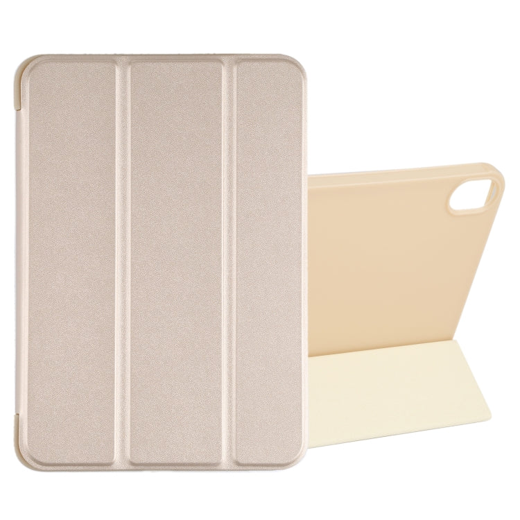 For iPad mini 2024 / mini 6 GEBEI Shockproof Horizontal Flip Tablet Case with Three-folding Holder(Gold) - HoMEdemic™ 