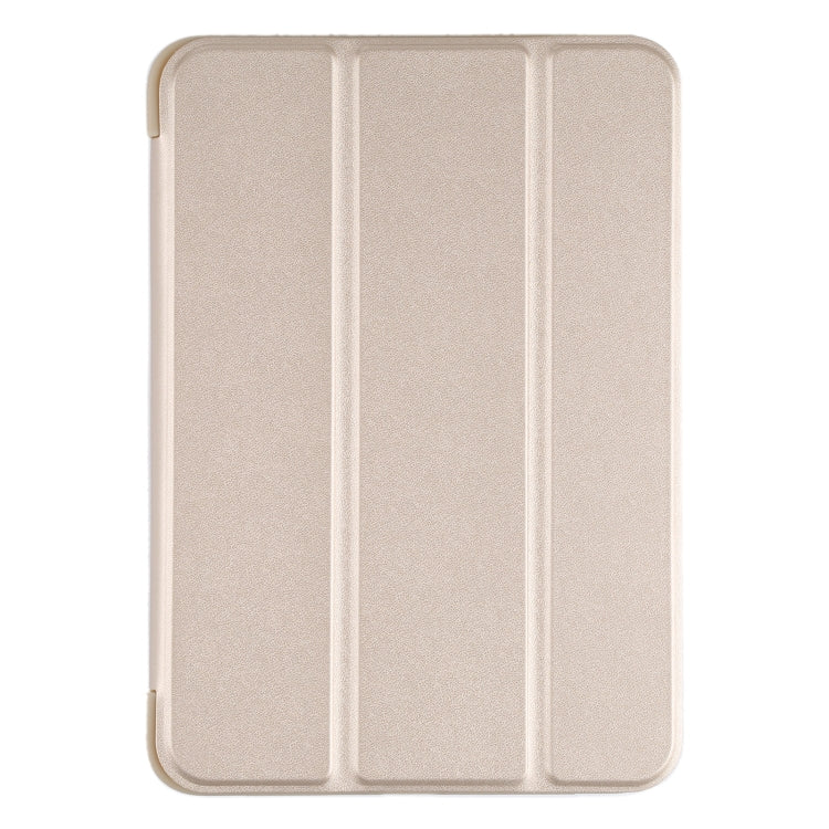 For iPad mini 2024 / mini 6 GEBEI Shockproof Horizontal Flip Tablet Case with Three-folding Holder(Gold) - HoMEdemic™ 
