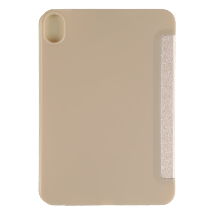 For iPad mini 2024 / mini 6 GEBEI Shockproof Horizontal Flip Tablet Case with Three-folding Holder(Gold) - HoMEdemic™ 
