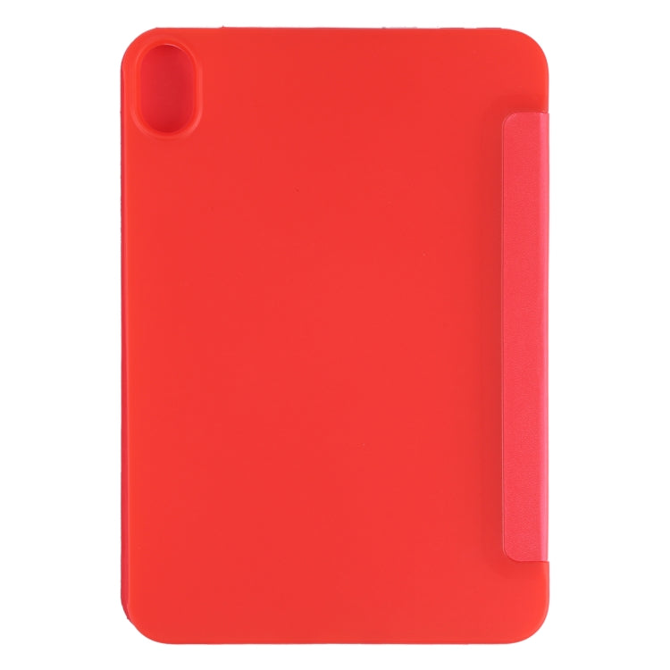For iPad mini 2024 / mini 6 GEBEI Shockproof Horizontal Flip Tablet Case with Three-folding Holder(Red) - HoMEdemic™ 