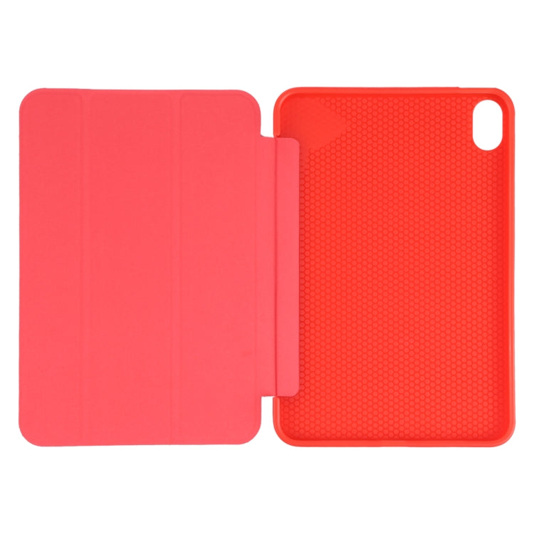 For iPad mini 2024 / mini 6 GEBEI Shockproof Horizontal Flip Tablet Case with Three-folding Holder(Red) - HoMEdemic™ 