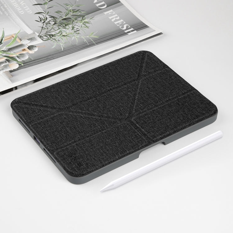 For iPad mini 6 / mini 2024 Mutural Multi-fold Smart Leather Tablet Case(Black) - HoMEdemic™ 