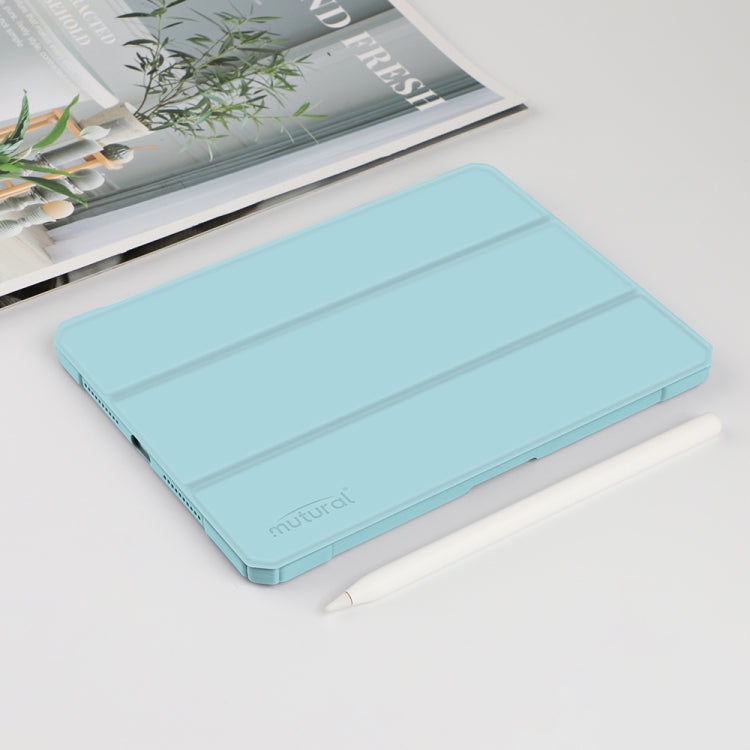 For iPad mini 6 / mini 2024 Mutural Pinyue Series Horizontal Flip Tablet Case with Holder & Pen Slot & Sleep / Wake-up Function(Sky Blue) - HoMEdemic™ 