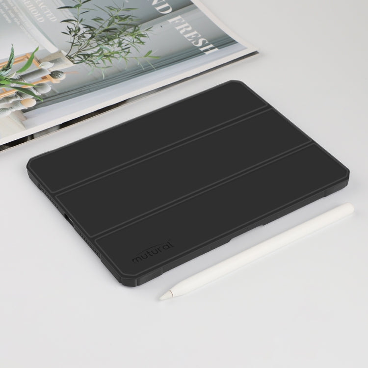 For iPad mini 6 / mini 2024 Mutural Pinyue Series Horizontal Flip Tablet Case with Holder & Pen Slot & Sleep / Wake-up Function(Black) - HoMEdemic™ 