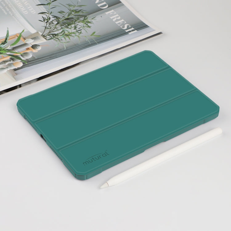 For iPad mini 6 / mini 2024 Mutural Pinyue Series Horizontal Flip Tablet Case with Holder & Pen Slot & Sleep / Wake-up Function(Dark Green) - HoMEdemic™ 