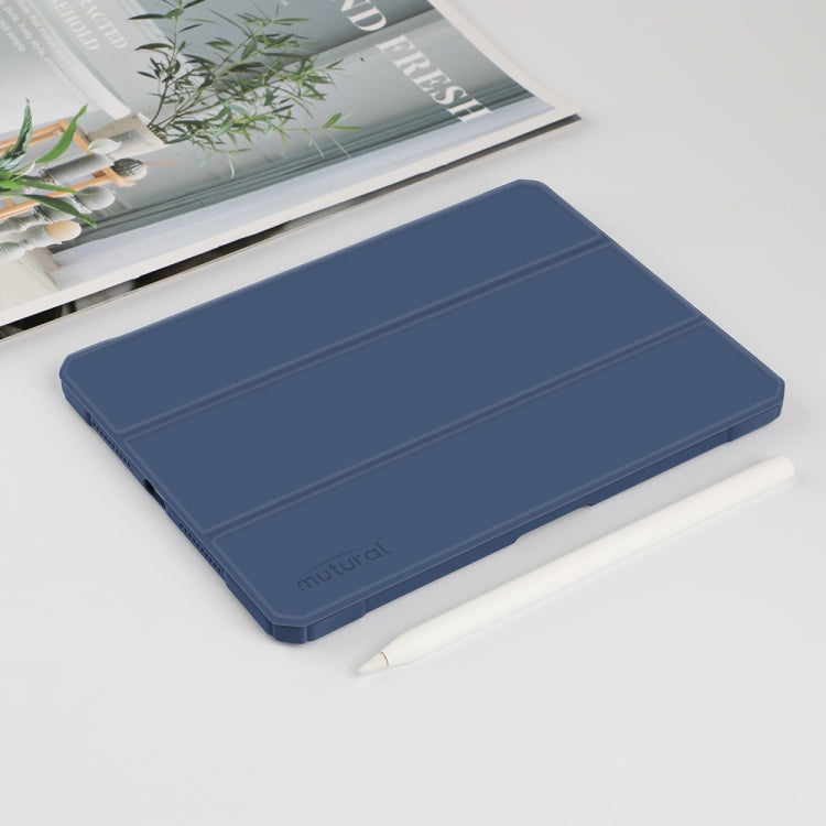 For iPad mini 6 / mini 2024 Mutural Pinyue Series Horizontal Flip Tablet Case with Holder & Pen Slot & Sleep / Wake-up Function(Blue) - HoMEdemic™ 