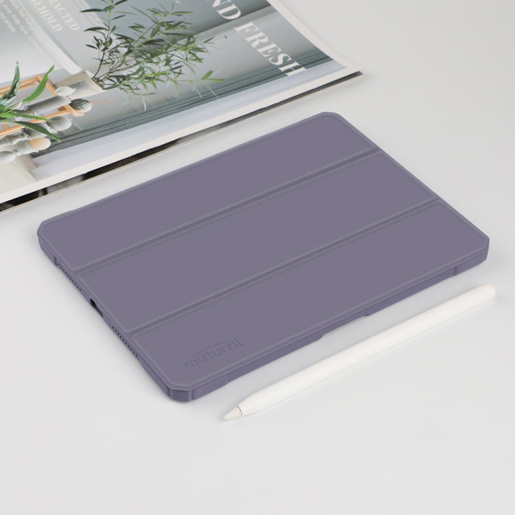 For iPad mini 6 / mini 2024 Mutural Pinyue Series Horizontal Flip Tablet Case with Holder & Pen Slot & Sleep / Wake-up Function(Purple) - HoMEdemic™ 