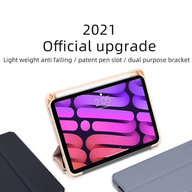 For iPad mini 6 / mini 2024 Mutural Pinyue Series Horizontal Flip Tablet Case with Holder & Pen Slot & Sleep / Wake-up Function(Sky Blue) - HoMEdemic™ 