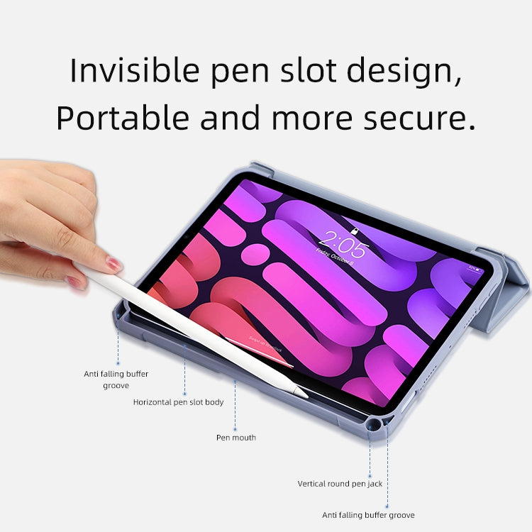 For iPad mini 6 / mini 2024 Mutural Pinyue Series Horizontal Flip Tablet Case with Holder & Pen Slot & Sleep / Wake-up Function(Sky Blue) - HoMEdemic™ 